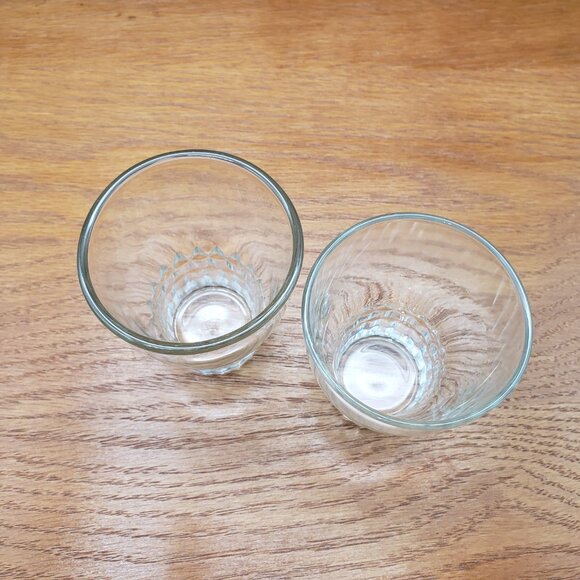 Anchor Hocking Windsor Clear Juice Glasses Set of 2 – 5 oz VTG Diamond Pattern - Picture 3 of 9